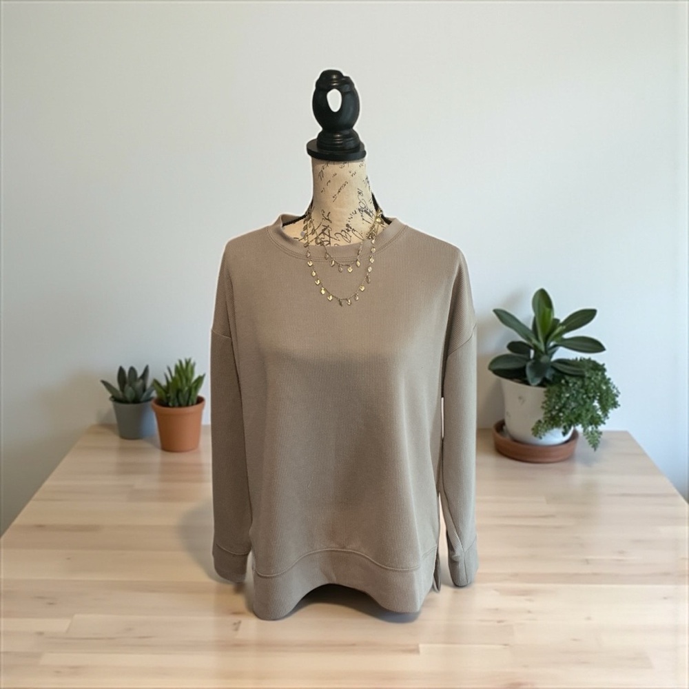 Danskin Beige Ribbed Top XL